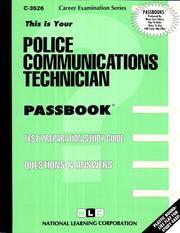 Cover of: Police Communications Technician (Career Exam Ser.) (Career Exam Ser.)