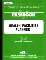 Cover of: Health Facilities Planner | Jack Rudman