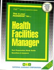 Cover of: Health Facilities Manager | National Learning Corporation
