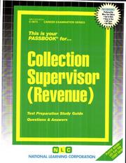 Cover of: Collection Supervisor Revenue | Jack Rudman