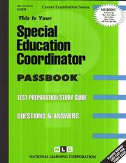 Cover of: Special Education Coordinator: Test Preparation Study Guide Questions & Answers (Career Examination Passbooks)