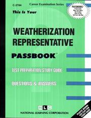Cover of: Weatherization Representative | National Learning Corporation