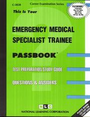 Cover of: Emergency Medical Specialist Trainee | National Learning Corporation