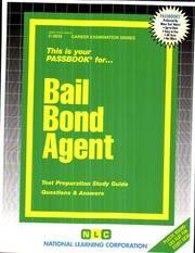 Cover of: Bail Bond Agent (Passbook Series) | 