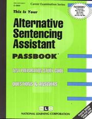 Cover of: Alternative Sentencing Assistant