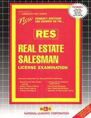 Cover of: Real Estate Salesman License Examination (Admission Test Series, Ats by Jack Rudman
