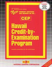 Cover of: Hawaii Credit-By-Examination Program (Cep (Admission Test Series)