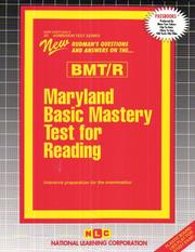 Cover of: Maryland Basic Mastery Test for Reading (Bmt/R (Admission Test Series)