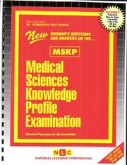 Cover of: Medical Sciences Knowledge Profile Examination (Mskp (Admission Test Series) by 