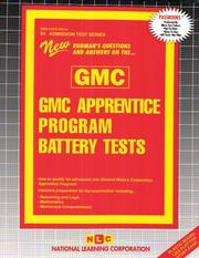 Cover of: GMC Apprentice Program Battery Tests (Admission Test Series)