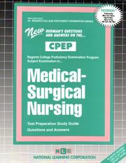 Medical-Surgical Nursing (College Proficiency Examination Program) (College Proficiency Examination Series : Cpep-24) by Jack Rudman