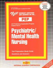 Cover of: Psychiatric/Mental Health Nursing (Act Proficiency Examination Program (Pep).)