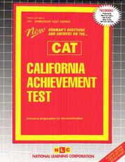 Cover of: California Achievement Test (CAT) (Admission Test Series)