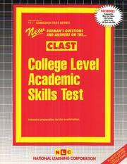 Cover of: College Level Academic Skills Test (CLAST) (Admission Test Series)