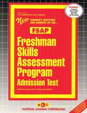 Cover of: Freshman Skills Assessment Program Admission Test (Fsap (Admission Test Series)