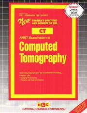 Cover of: ARRT Examination in Computed Tomography (CT) (Admission Test Series) by 