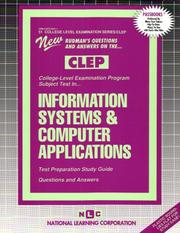 Cover of: CLEP Information Systems & Computer Applications (College Level Examination Series by 