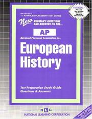 Cover of: AP European History (Advanced Placement Test ) (Advanced Placement Test Series (Ap).) | 