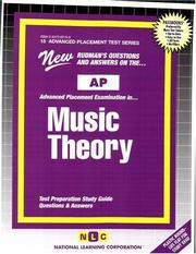 Cover of: AP Music Theory (w/audio CD) (Advanced Placement Test Series (Ap).) by Jack Rudman