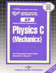 Cover of: AP Physics C: Mechanics (Advanced Placement Test Series)