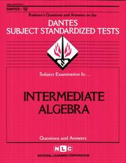 Cover of: DSST Intermediate Algebra