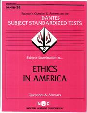 Cover of: DSST Ethics in America