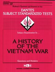 Cover of: DSST A History of the Vietnam War (DANTES series)  No.67