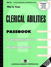 Cover of: Clerical Abilities (General Aptitude and Abilities Series) | 