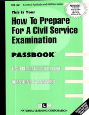 Cover of: How to Prepare for a Civil Service Examination