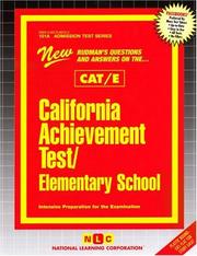 Cover of: California Achievement Test-Elementary School (Cat/E)