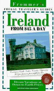 Cover of: Frommer's Frugal Traveler's Guides: Ireland from $45 a Day (16th ed)