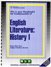 Cover of: English Literature: History 1