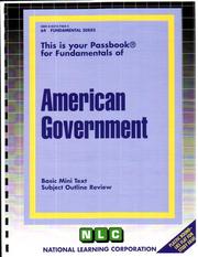 Cover of: American Government