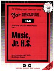 Cover of: Teacher of Music Vocal and Orchestral by Jack Rudman