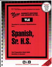 Cover of: Spanish, Sr. H.S. | 