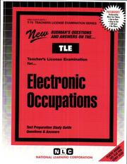 Electronic Occupations (Teachers License Examination Ser. : T-73) by Jack Rudman
