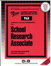 Cover of: School Research Associate | Jack Rudman