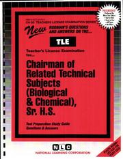 Cover of: Related Technical Subjects (Biological & Chemical), Sr. H.S | Jack Rudman