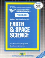 PRAXIS/CST Earth and Space Science (National Teachers Examination Series, Nt-45) by Jack Rudman