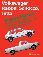 Cover of: Volkswagen Rabbit/Scirocco/Jetta: service manual, gasoline models including pickup truck, convertible, and GTI, 1980, 1981, 1982, 1983, 1984.