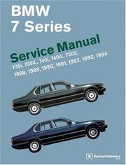 Cover of: BMW 7 Series (E32) Service Manual: 1988-1994