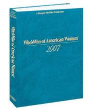 Cover of: Who's Who Of American Women 2007-2008 (Who's Who of American Women)