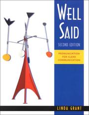 Cover of: Well Said Text/Audio Tape Package: Pronunciation for Clear Communication