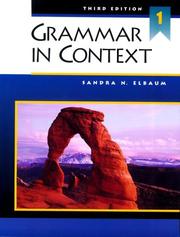 Cover of: Grammar in Context 1, fourthon (Student Book)