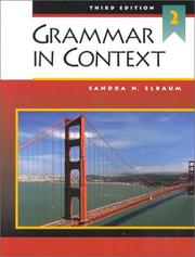 Cover of: Grammar in Context 2, Third Edition (Student Book)