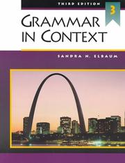 Cover of: Grammar in Context 3, Third Edition (Student Book)