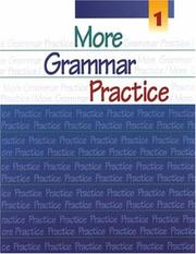 Cover of: More Grammar Practice 1 by Sandra N. Elbaum, Heinle & Heinle Publishers