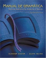 Cover of: Manual De Gramatica by Eleanor Dozier, Zulma Iguina, Eleanor Dozier, Zulma Iguina