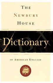 Cover of: The Newbury House Dictionary of American English: An Essential Reference for Learners of American English and Culture