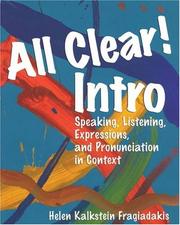 Cover of: All clear! intro by Helen Kalkstein Fragiadakis